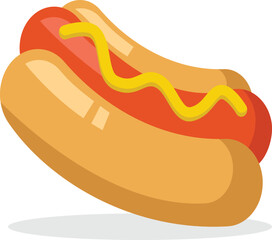 hot dog vector illustration