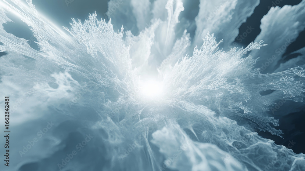 Aufkleber 3d-rendered abstract background featuring intricate fractal light patterns