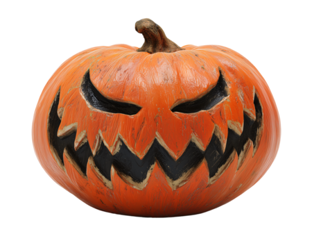 Evil Pumpkin Face PNG Isolated
