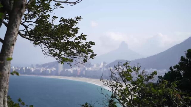 copacabana rio de janeiro brazil leme viewpoint