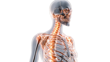 3D anatomical model of female spine