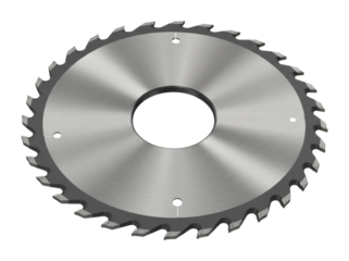 Cutting techniques with circular saw blade workshop industrial equipment indoor precision engineering. Cut out PNG