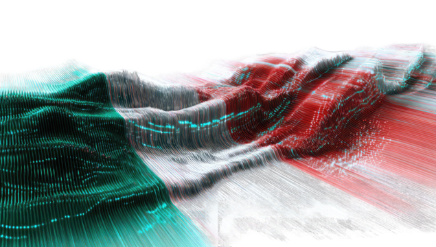 Abstract digital flag design