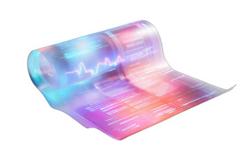 Rolled-up translucent display