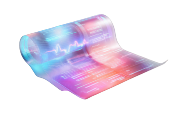 Rolled-up translucent display