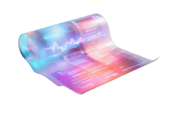 Rolled-up translucent display