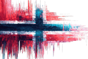 Abstract distorted flag design