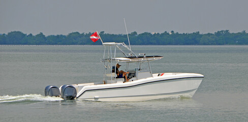 Center Consoled Sport Fishing Boat
