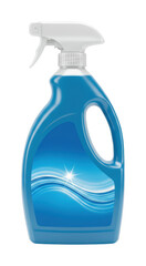 Fototapeta premium Cleaning spray bottle home product studio environment front hygiene concept. Cut out PNG