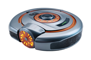 Futuristic robotic vacuum cleaner