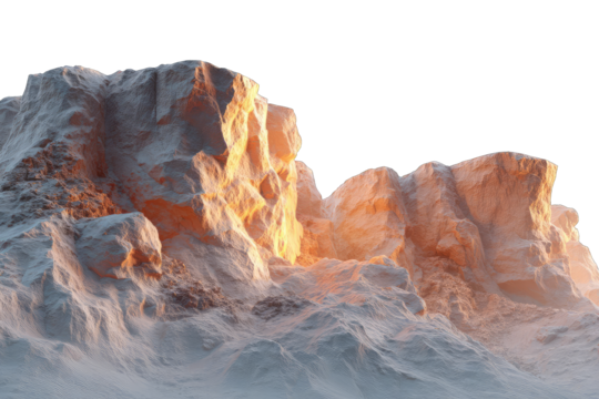 Sunrise on a rugged mountain range (1)