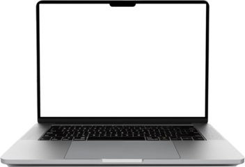 laptop isolated on white background