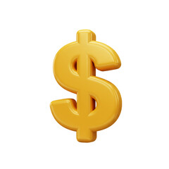 Obraz premium A gleaming golden dollar sign, rendered with a smooth, reflective , stands out against a stark black backdrop, symbolizing wealth and financial concepts.