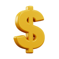 Fototapeta premium A gleaming golden dollar sign, rendered in a three-dimensional style, stands out against a stark black background, symbolizing wealth and financial concepts.