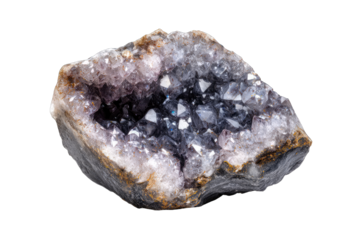 Close-up of a geode specimen