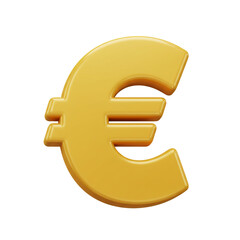Obraz premium A golden, three-dimensional representation of a currency symbol, meticulously rendered with smooth surfaces and subtle highlights, isolated against a stark black background.