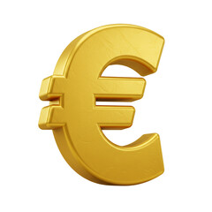 Obraz premium A gleaming golden euro symbol stands out against a stark black background, showcasing its intricate design and reflecting the value it represents in financial markets.