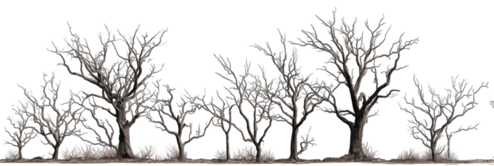 Winter wonderland forest scene