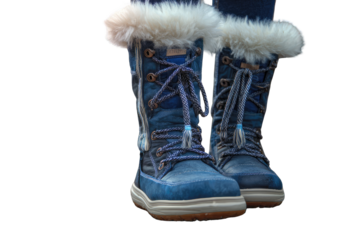 Close-up of winter boots