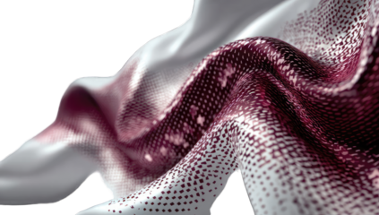 Abstract image of flowing fabric with a patterned design
