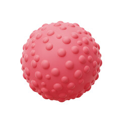 A vibrant, textured sphere, rendered with meticulous detail, showcasing a multitude of raised, rounded protrusions across its , creating a tactile and visually engaging composition.