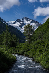 Byron Creek. Byron Glacier Road, Anchorage is in Southcentral Alaska.
