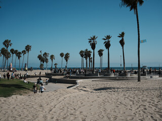 ロサンゼルス　サンタモニカ　ベニスビーチ