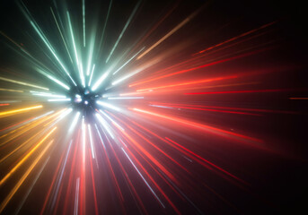 Obraz premium AI-generated. Realistic images of abstract sparkles and lights.