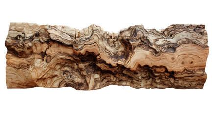 A piece of intricately patterned wood.