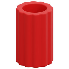 3D Red Vase Pot Icon