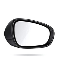 Black car side mirror