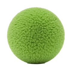 Lush green sphere of vibrant, textured grass, perfect for spring or environmental themes.