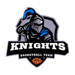 Knight basketball team logo