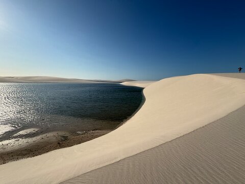 Lagoa Emendadas at Lencois Maranhenses, Brazil