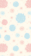 Verspieltes Pastellmuster mit Farbklecksen und Sternen - Cooles Wallpaper - Fantastisches Hintergrundbild