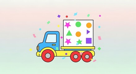 Naklejka premium vector illustration of a tractor