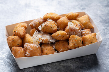 italian fried pizza dough street food