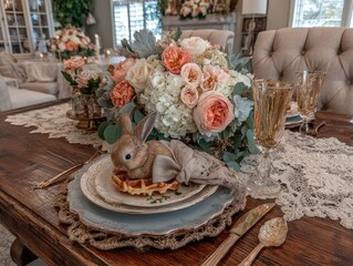 Spring table setting