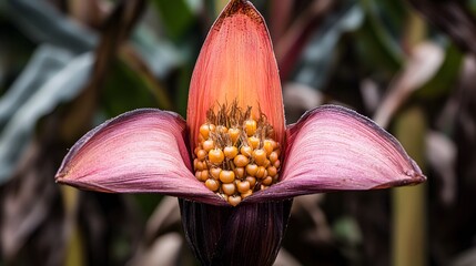 Stunning Closeup of Corn Flower with Maize Kernels