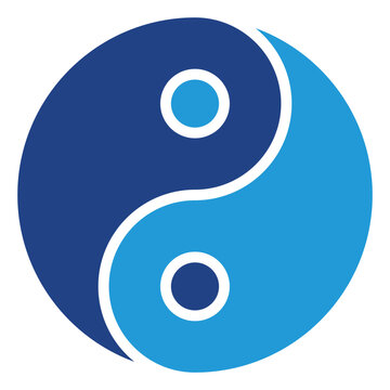 The yin and yang icon is two forces that complement each other and create balance, the key to harmony.