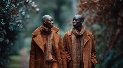 Naklejka premium Outdoor park path with fallen leaves inclusive nature scene