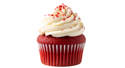 Red Velvet Cupcake Cream Cheese Frosting Transparent Background