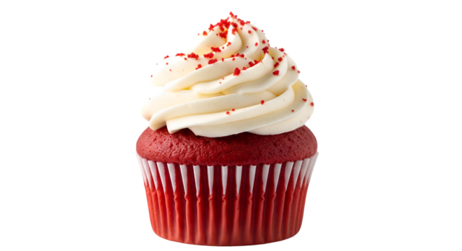 Red Velvet Cupcake Cream Cheese Frosting Transparent Background