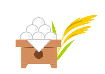 月見団子とススキ