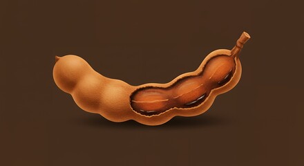 Brown Tamarind Vector
