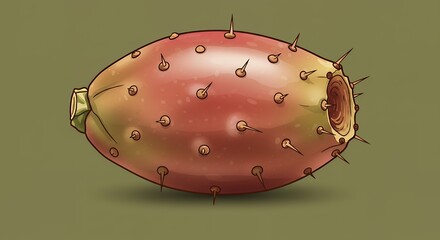 Mexican Cactus Fruit Vector