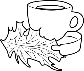 Cozy Autumn Scene coloring pages
