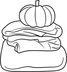 Cozy Autumn Scene coloring pages