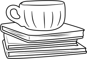 Cozy Autumn Scene coloring pages