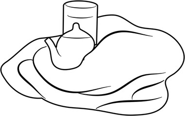 Cozy Autumn Scene coloring pages